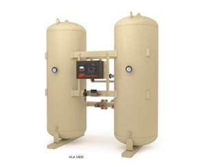 HLA Heatless Desiccant Dryers 2.5-17 m3min, 90-600 cfm